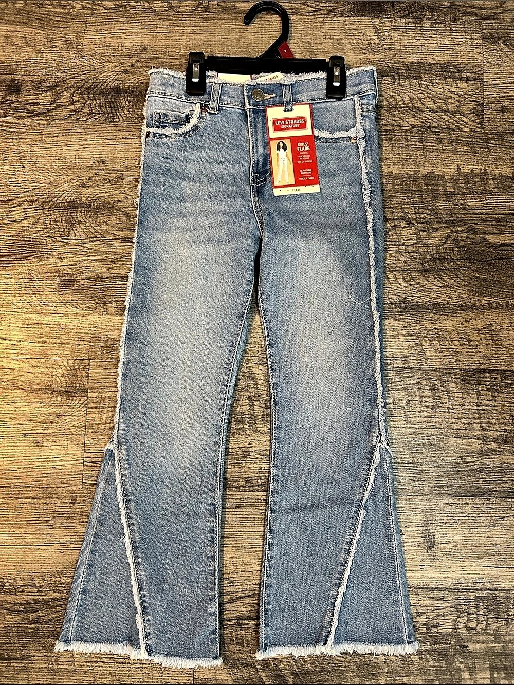 Levi Strauss Girls' Flare Jeans Blue Size 6 NWT